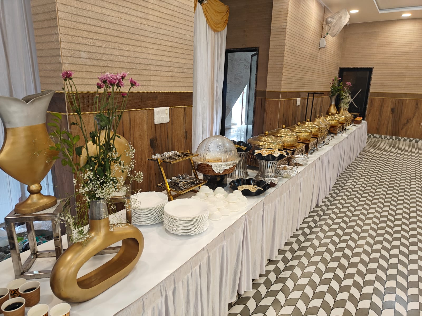 Wedding buffet spread